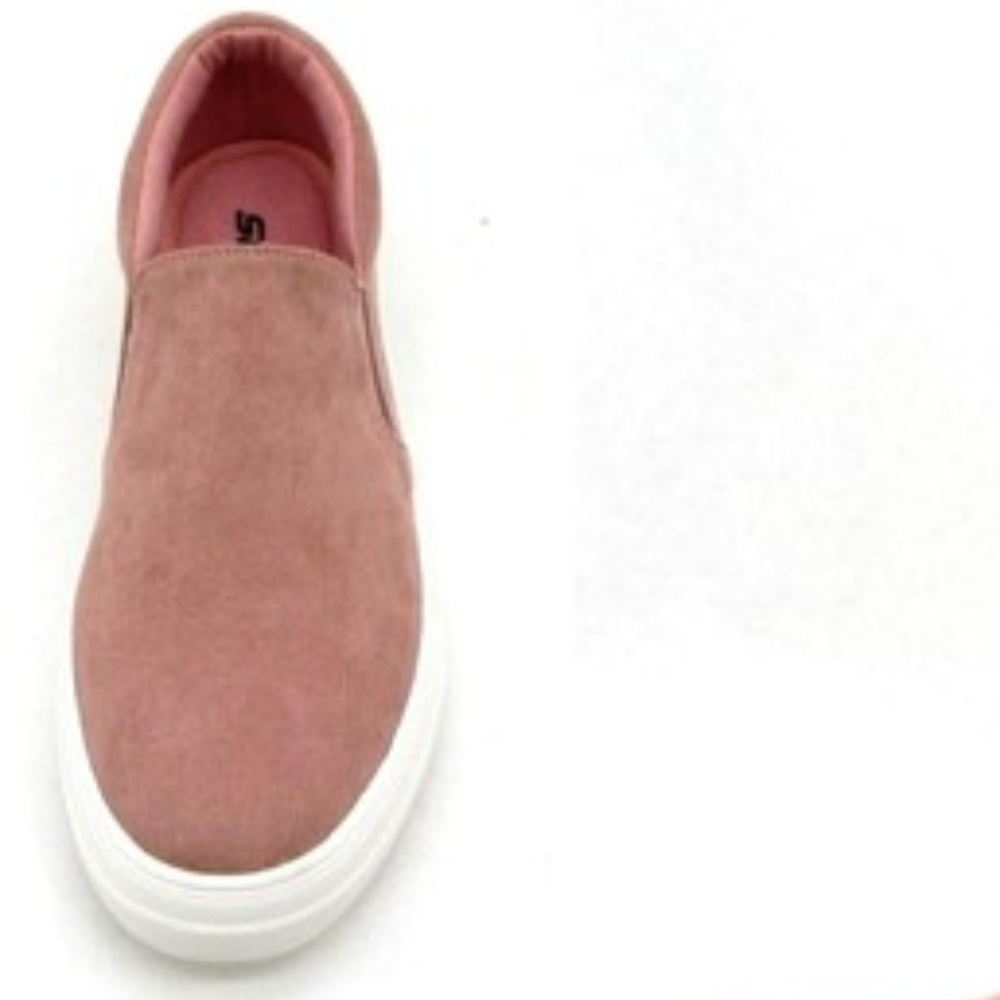 Mauve Soft micro suede slip on sneaker - Picture 9 of 10